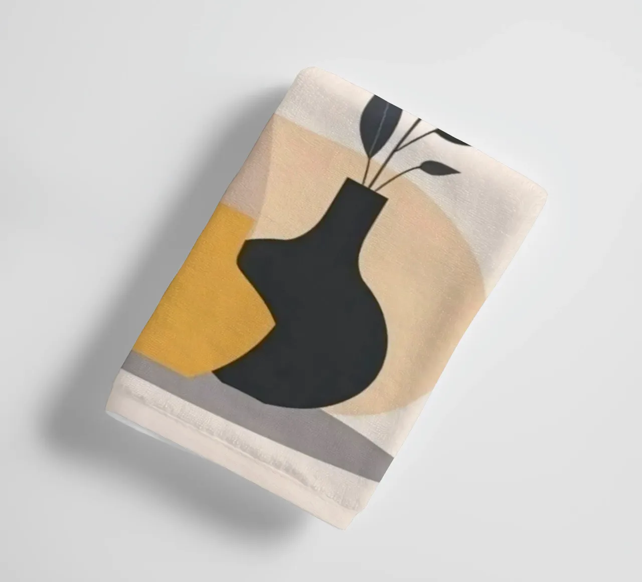 vase with branch asciugamano da bagno da melts