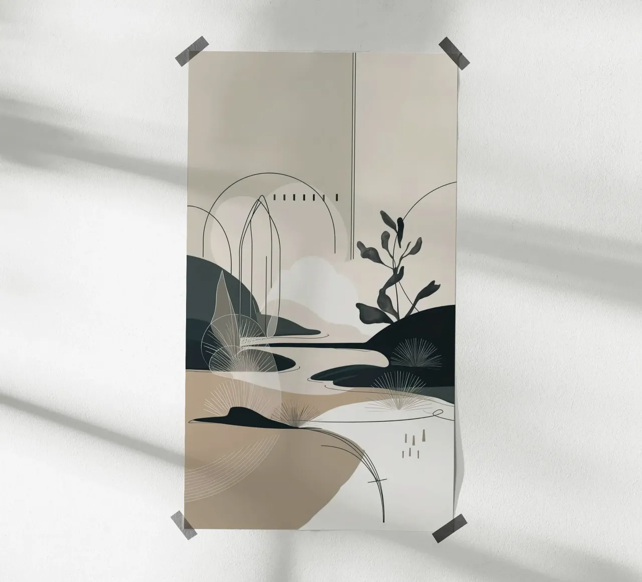 landscape land in tone poster da hamily