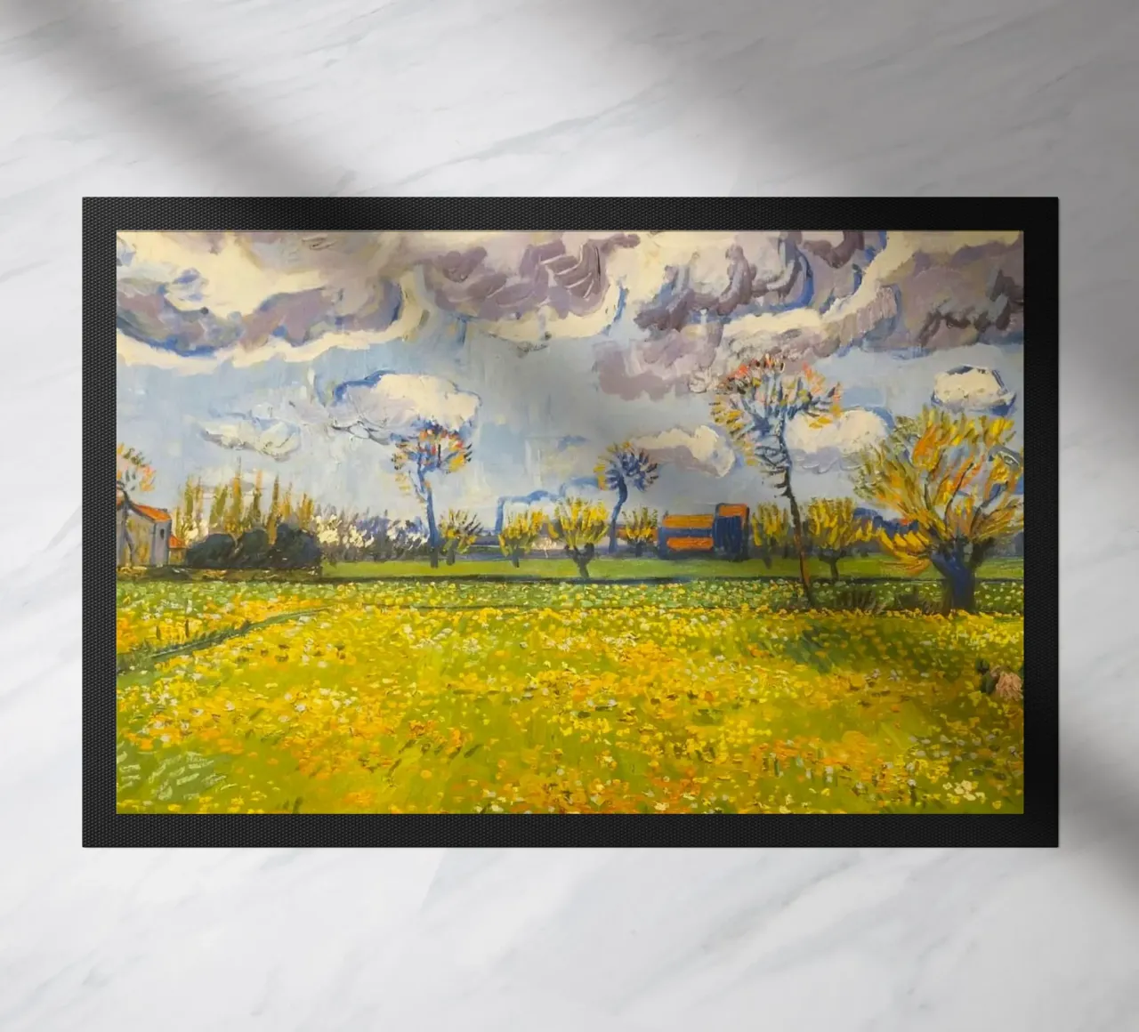 field with cloudy sun zerbino da melts