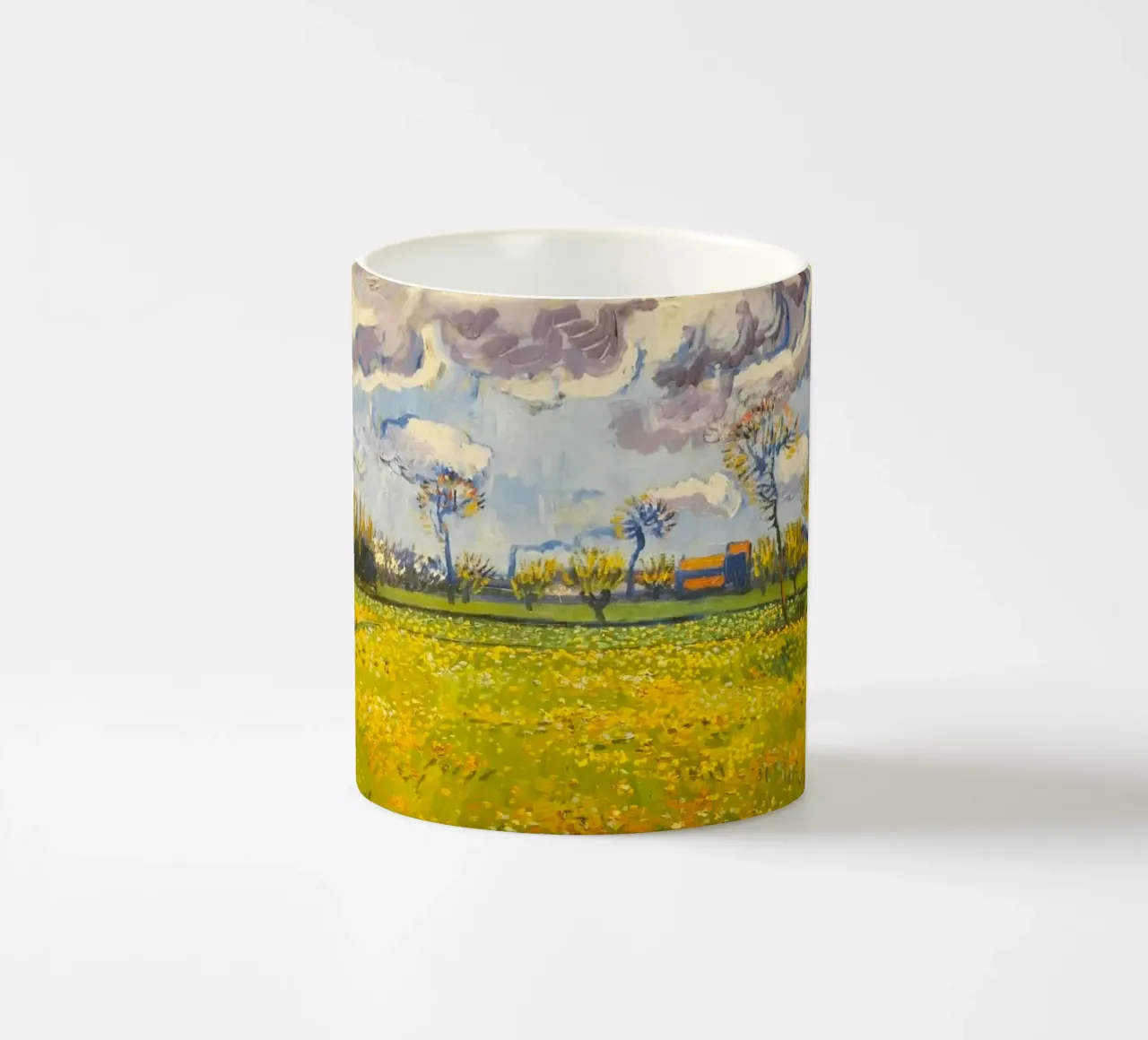 field with cloudy sun tazza in ceramica da melts
