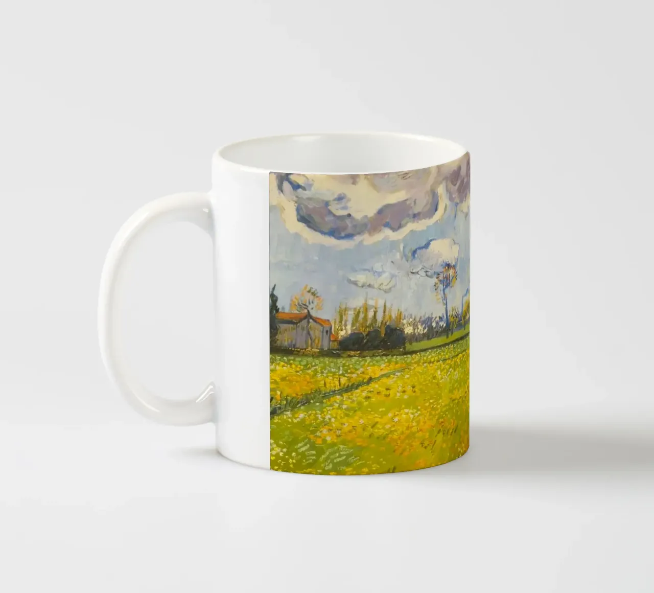 field with cloudy sun tazza in ceramica da melts