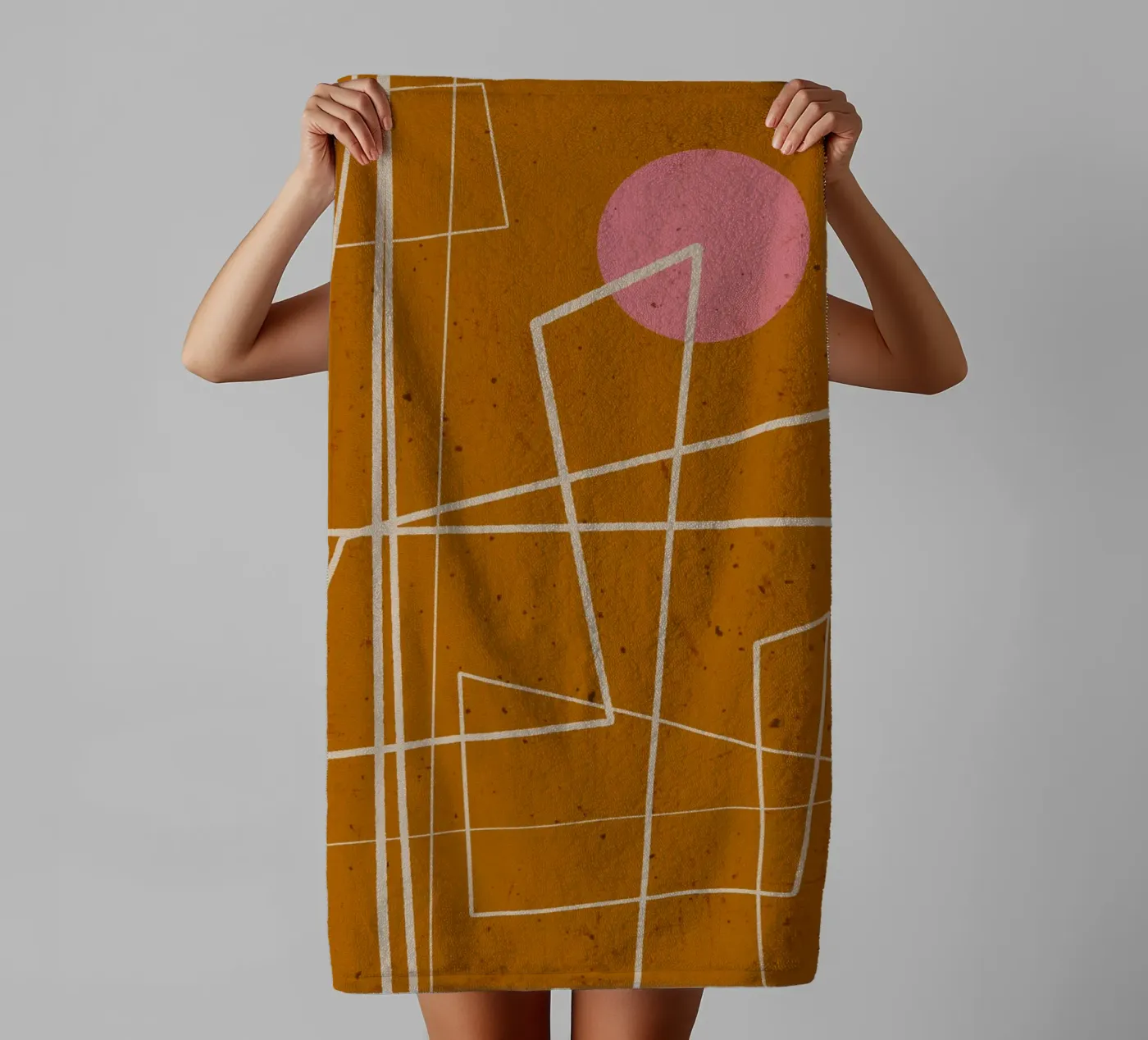 Angular Lines No 10 badhanddoek van treechild