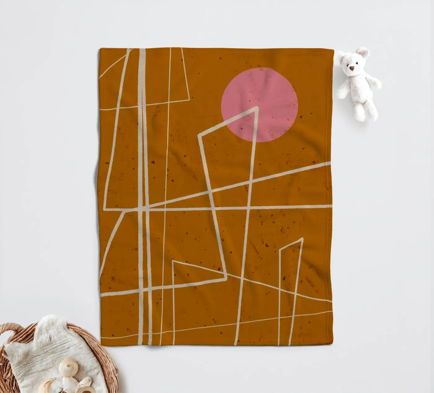 Angular Lines No 10 Fleecedecke von treechild