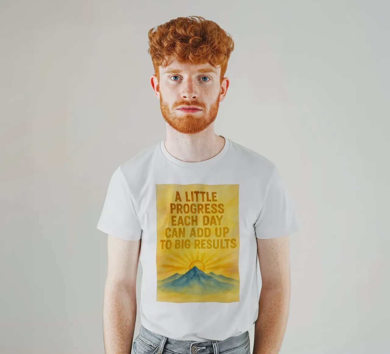 elke dag een beetje vooruitgang kan een groot resultaat opleveren t-shirt van cepeducks