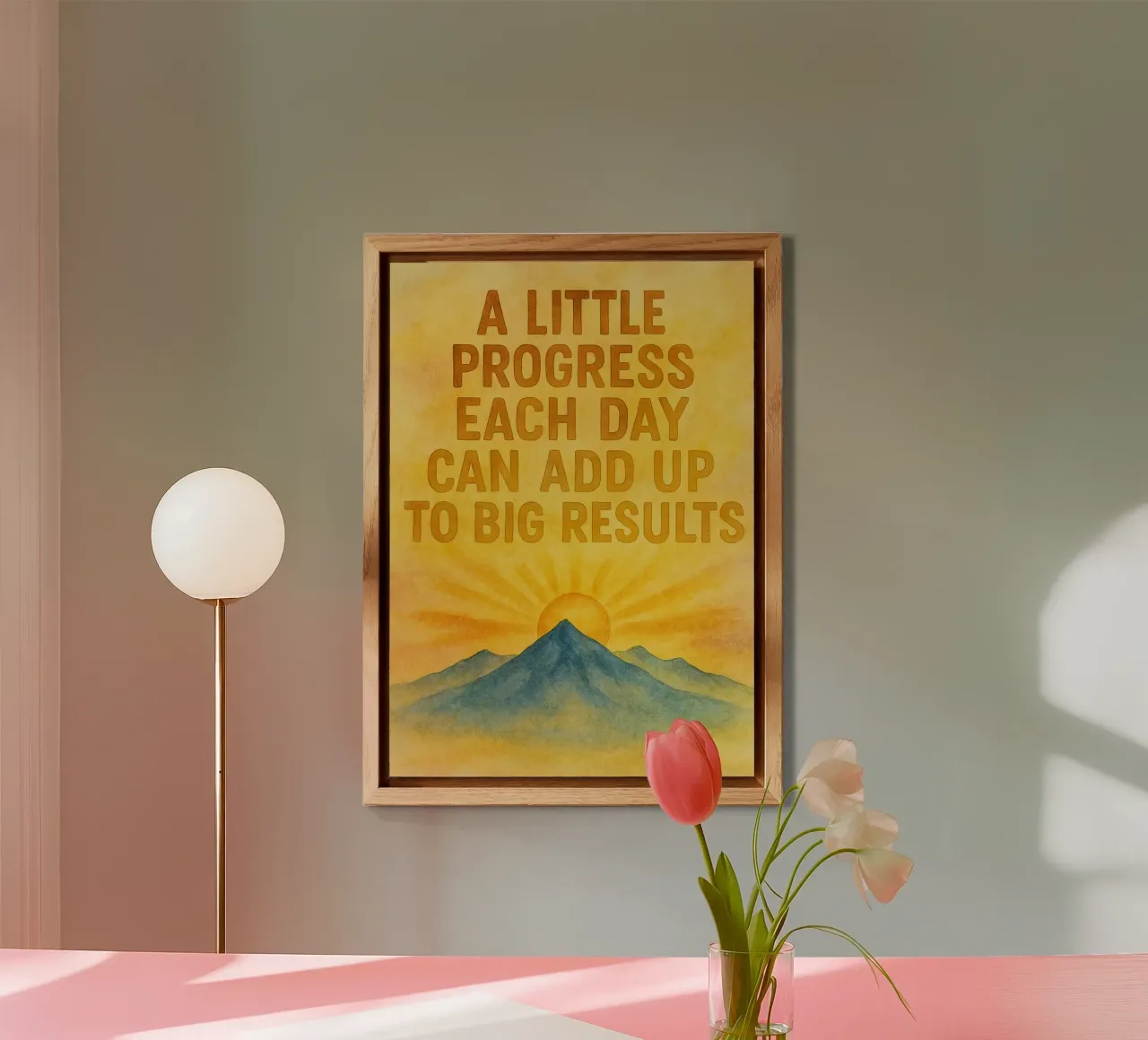 a little progress each day can add up to big result alu-dibond by cepeducks