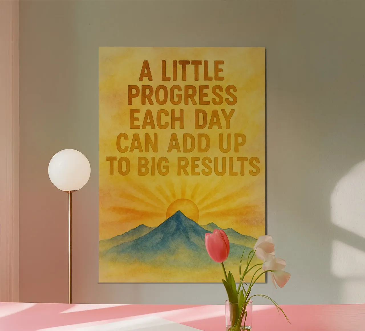 a little progress each day can add up to big result alu-dibond by cepeducks