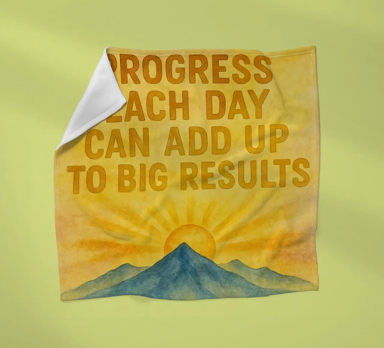 a little progress each day can add up to big result fleece blanket by cepeducks
