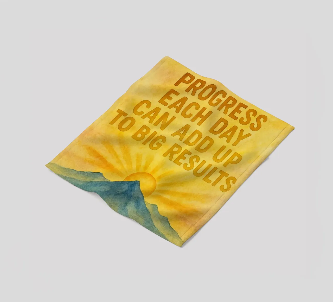 a little progress each day can add up to big result fleece blanket by cepeducks