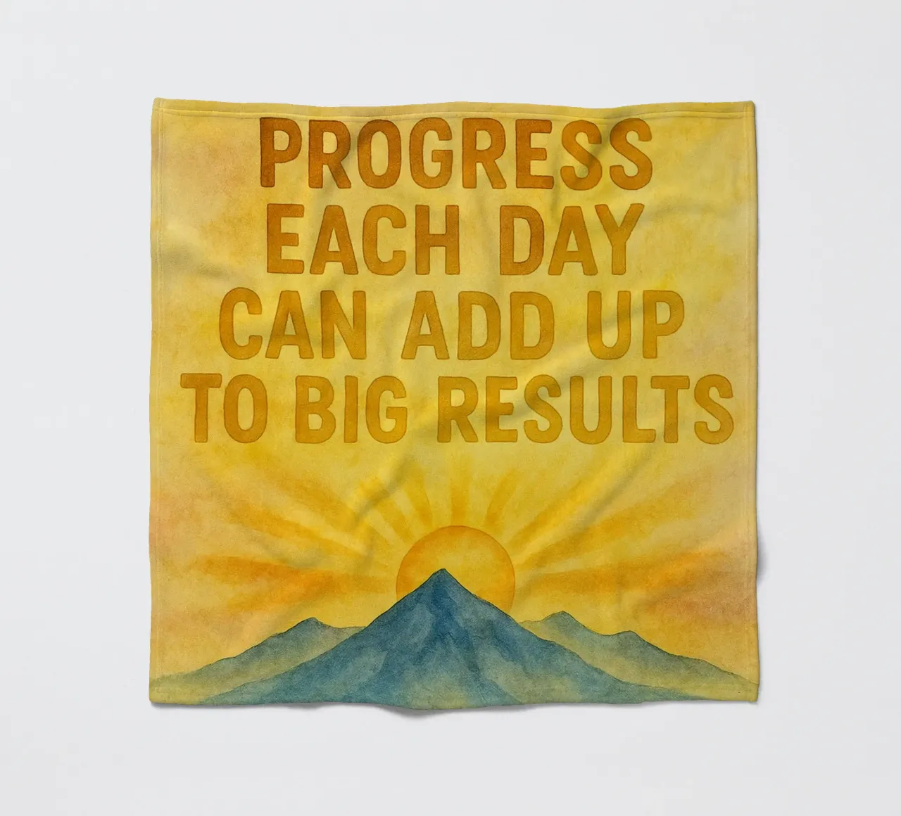 a little progress each day can add up to big result fleece blanket by cepeducks