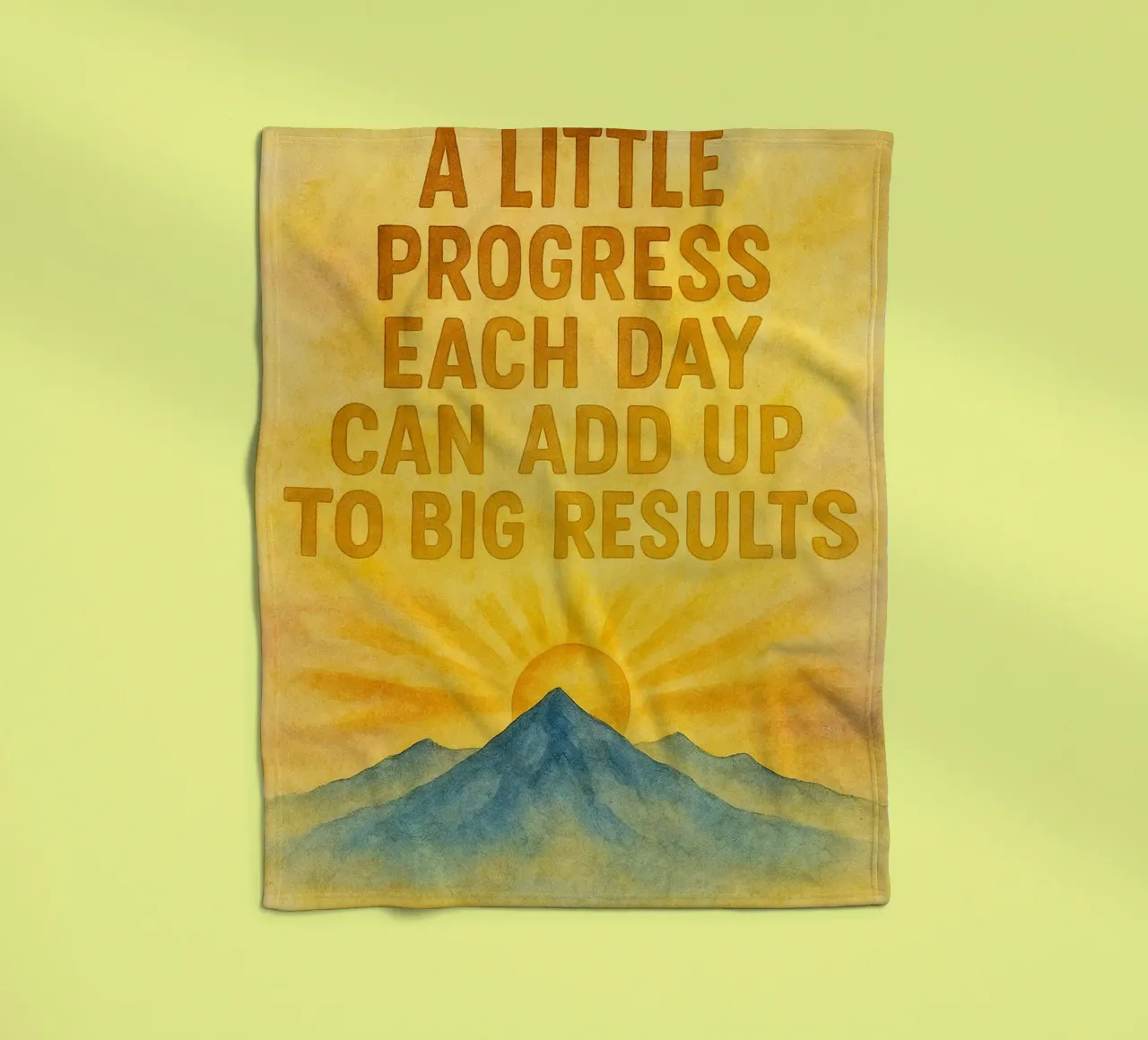a little progress each day can add up to big result fleece blanket by cepeducks