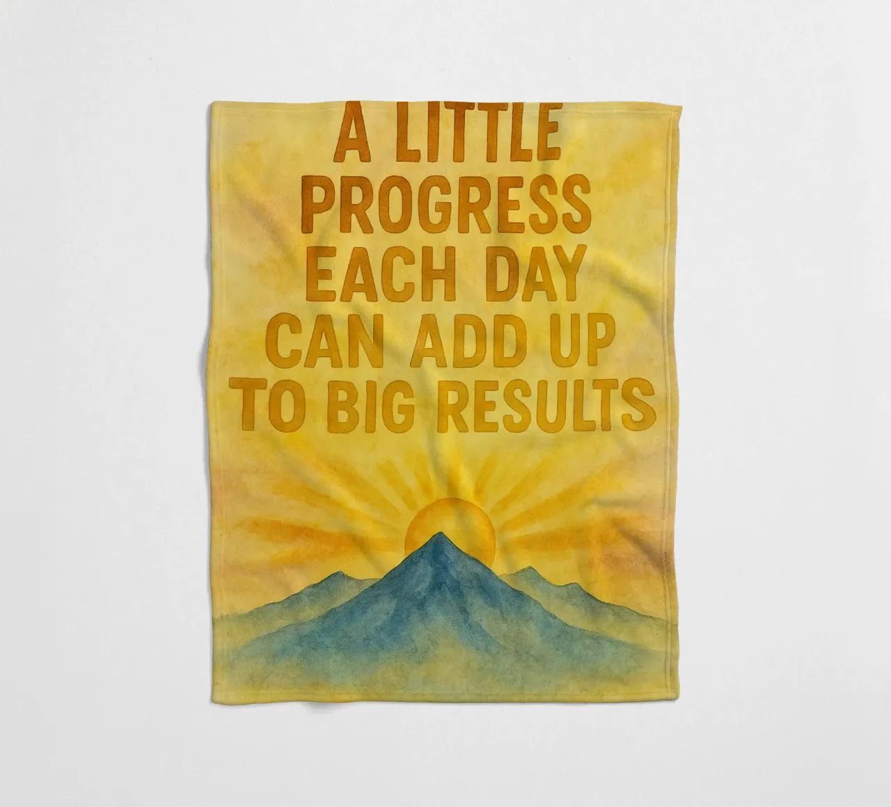 a little progress each day can add up to big result fleece blanket by cepeducks