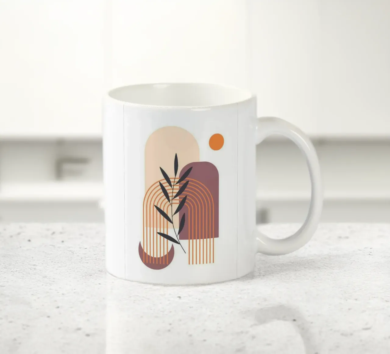 line shape in branch tazza in ceramica da melts