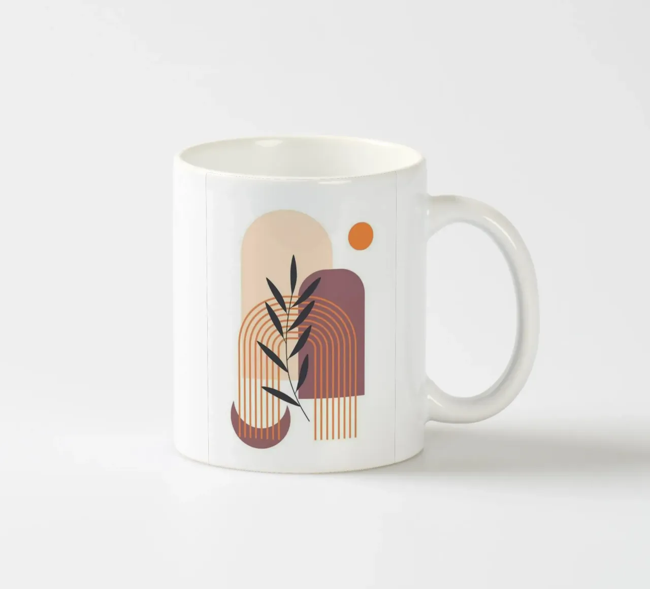 line shape in branch tazza in ceramica da melts