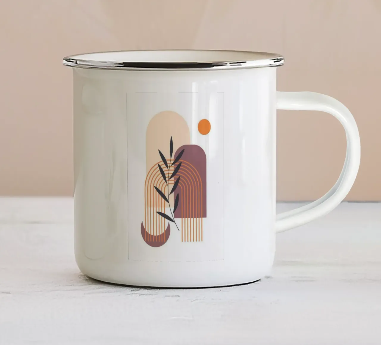 line shape in branch tazza in smalto da melts
