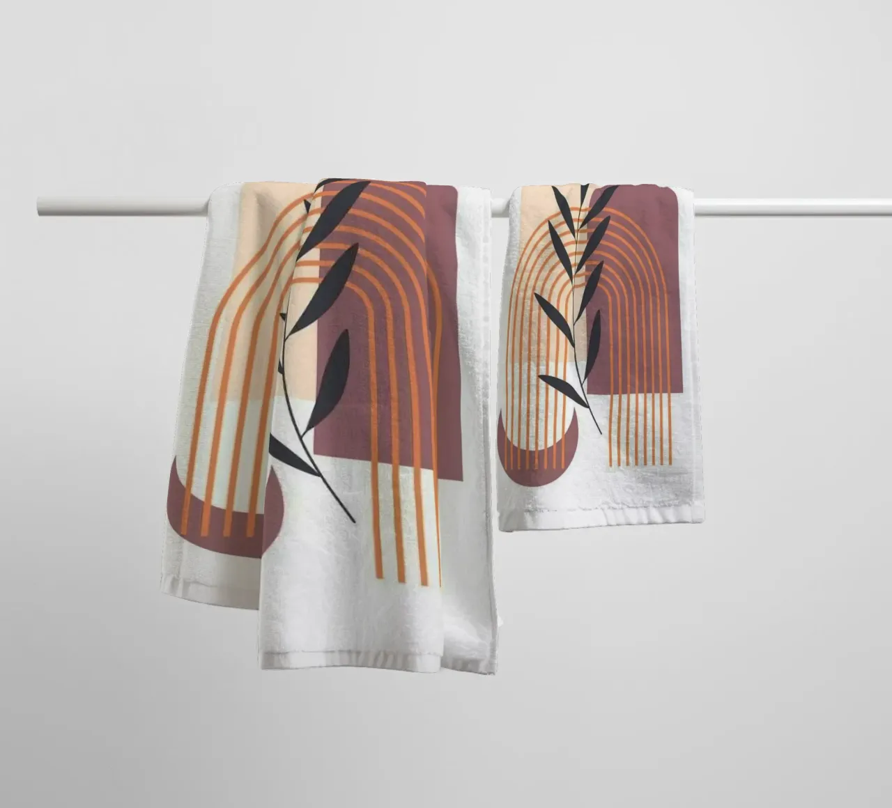 line shape in branch asciugamano da bagno da melts