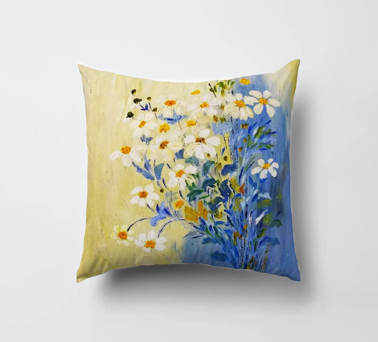 flower and color on wall cuscino da melts