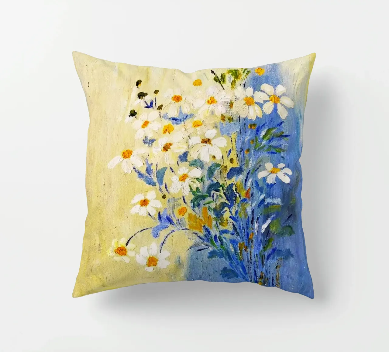 flower and color on wall cuscino da melts