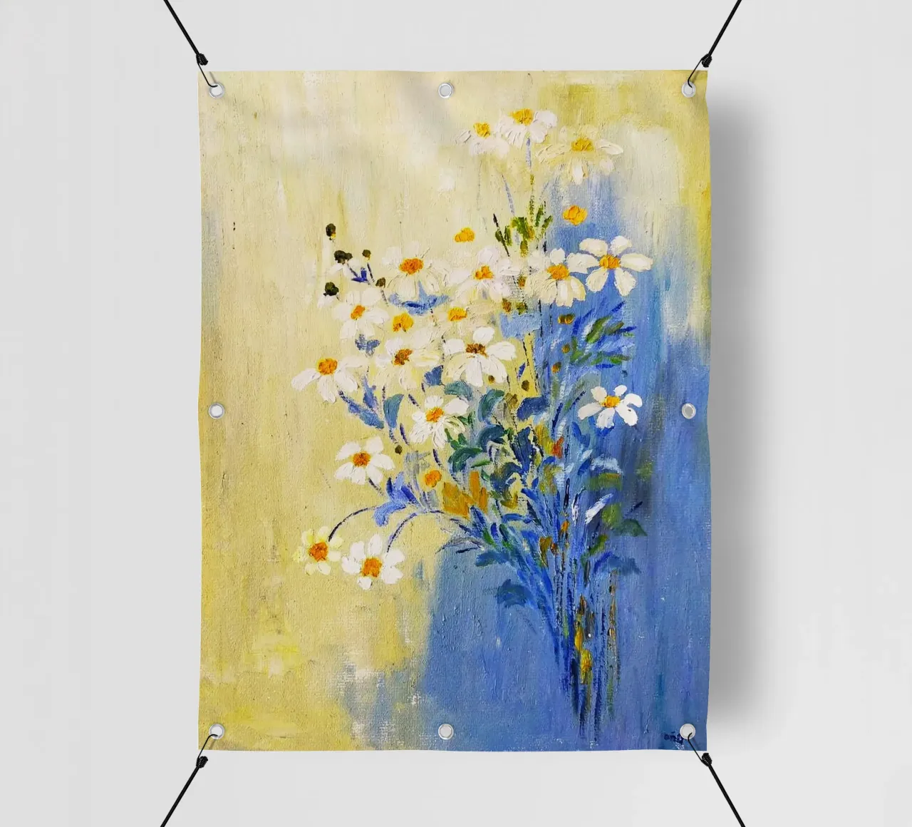 flower and color on wall telo in pvc da melts