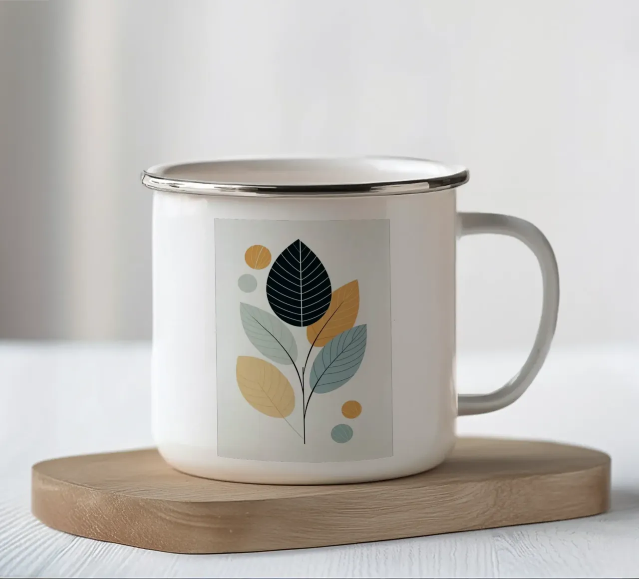 leaf colorful tazza in smalto da melts