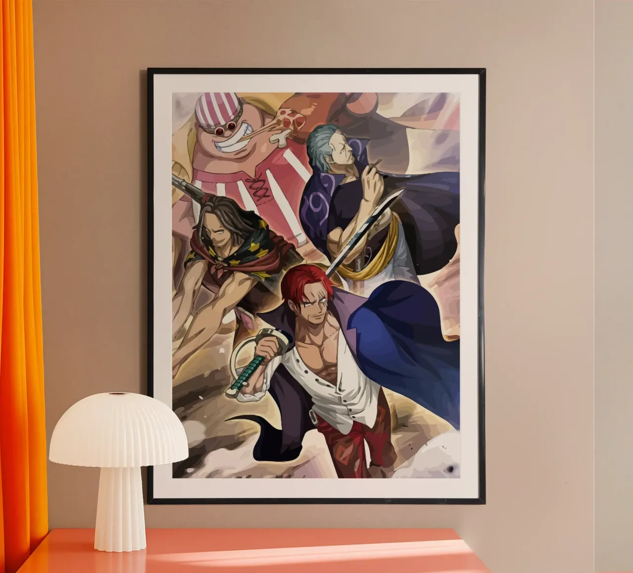 Akagami Pirates One Piece poster da Dumery Art