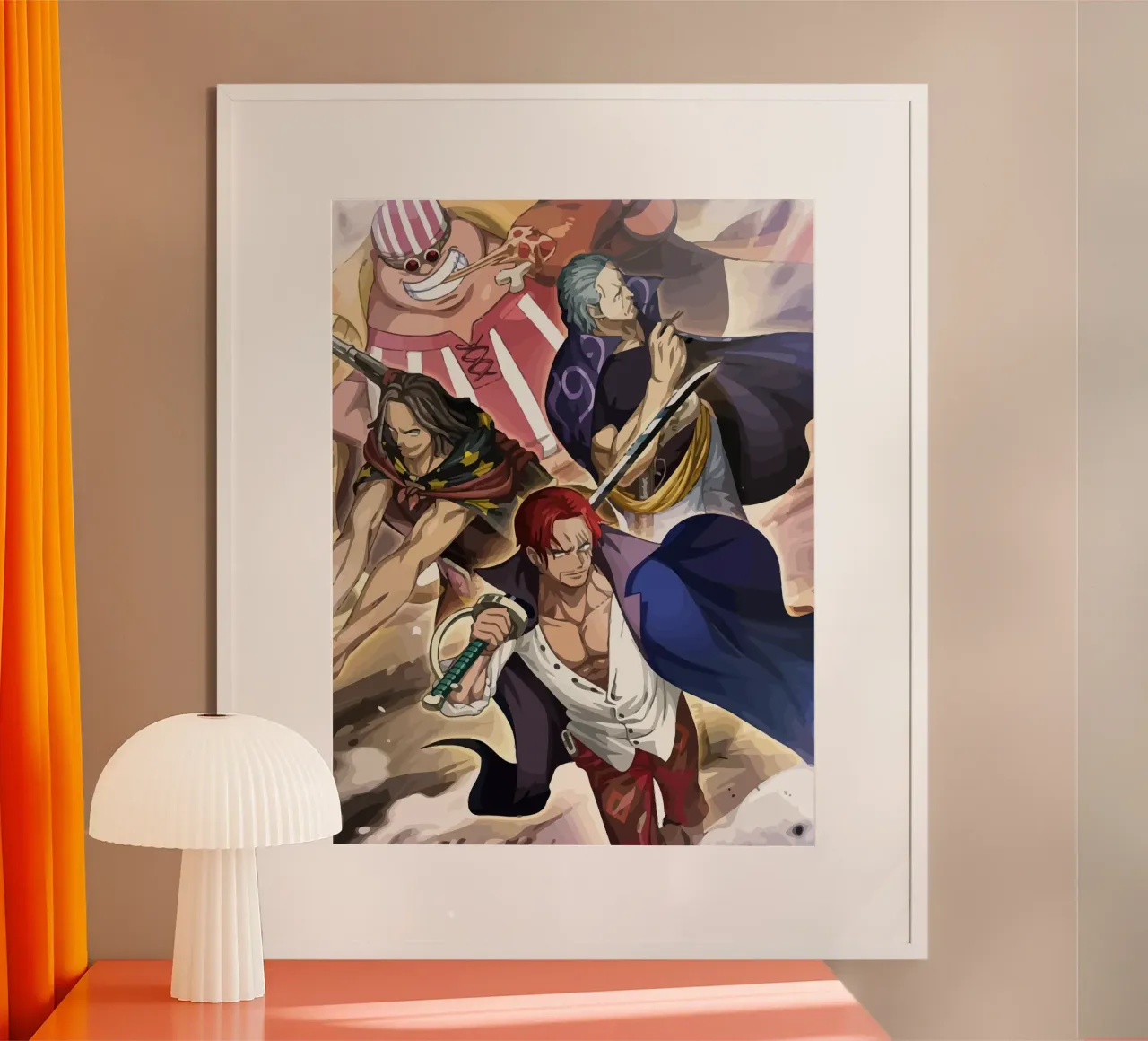 Akagami Pirates One Piece poster da Dumery Art