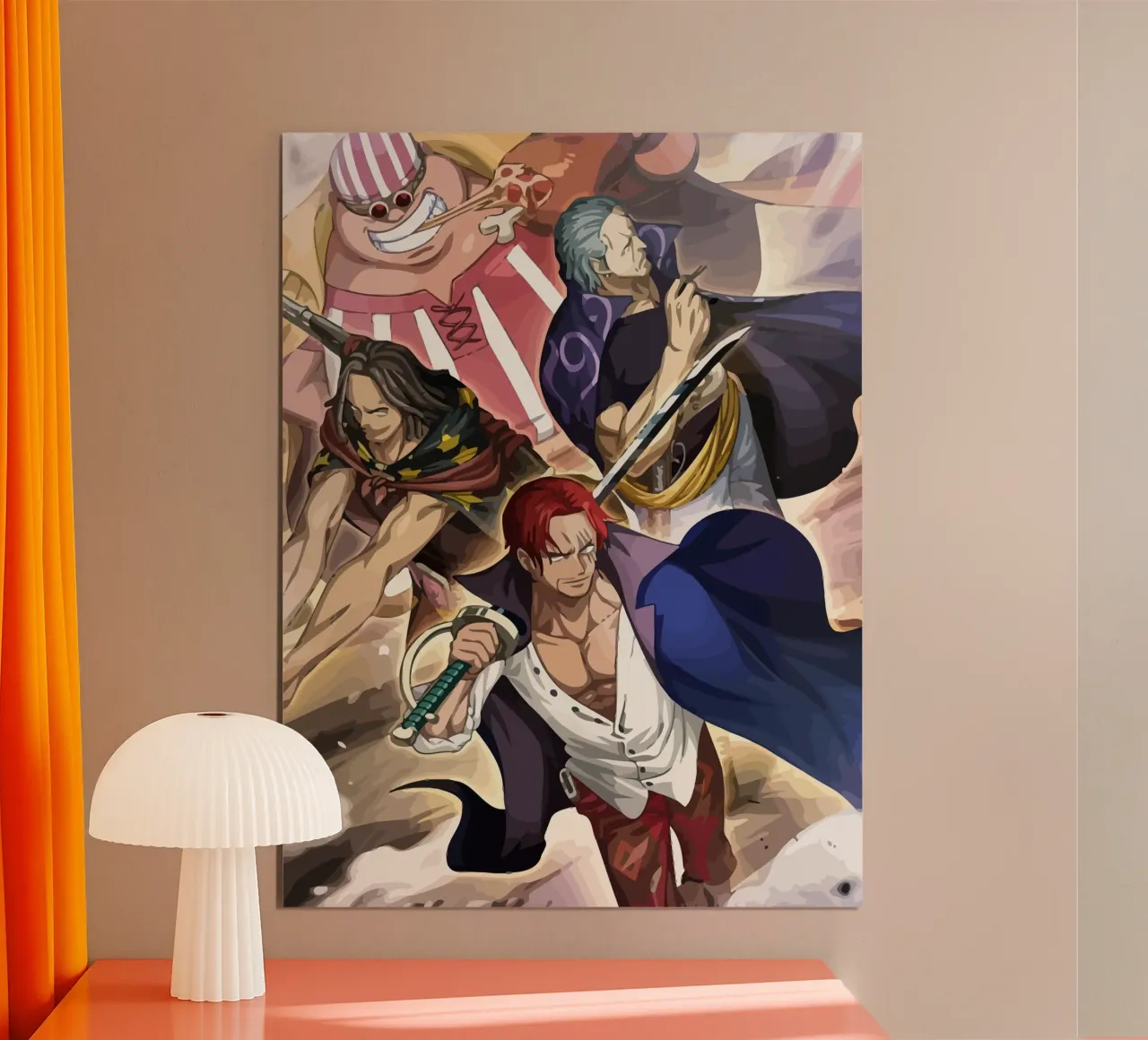Akagami Pirates One Piece poster da Dumery Art