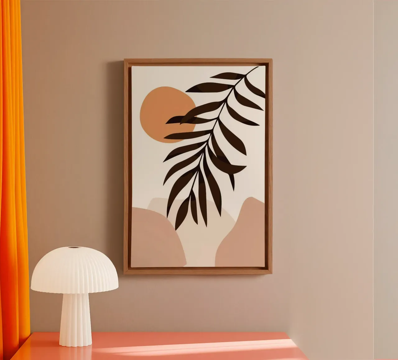 line shape branch curve tela con Cornice a cassetta da hamily