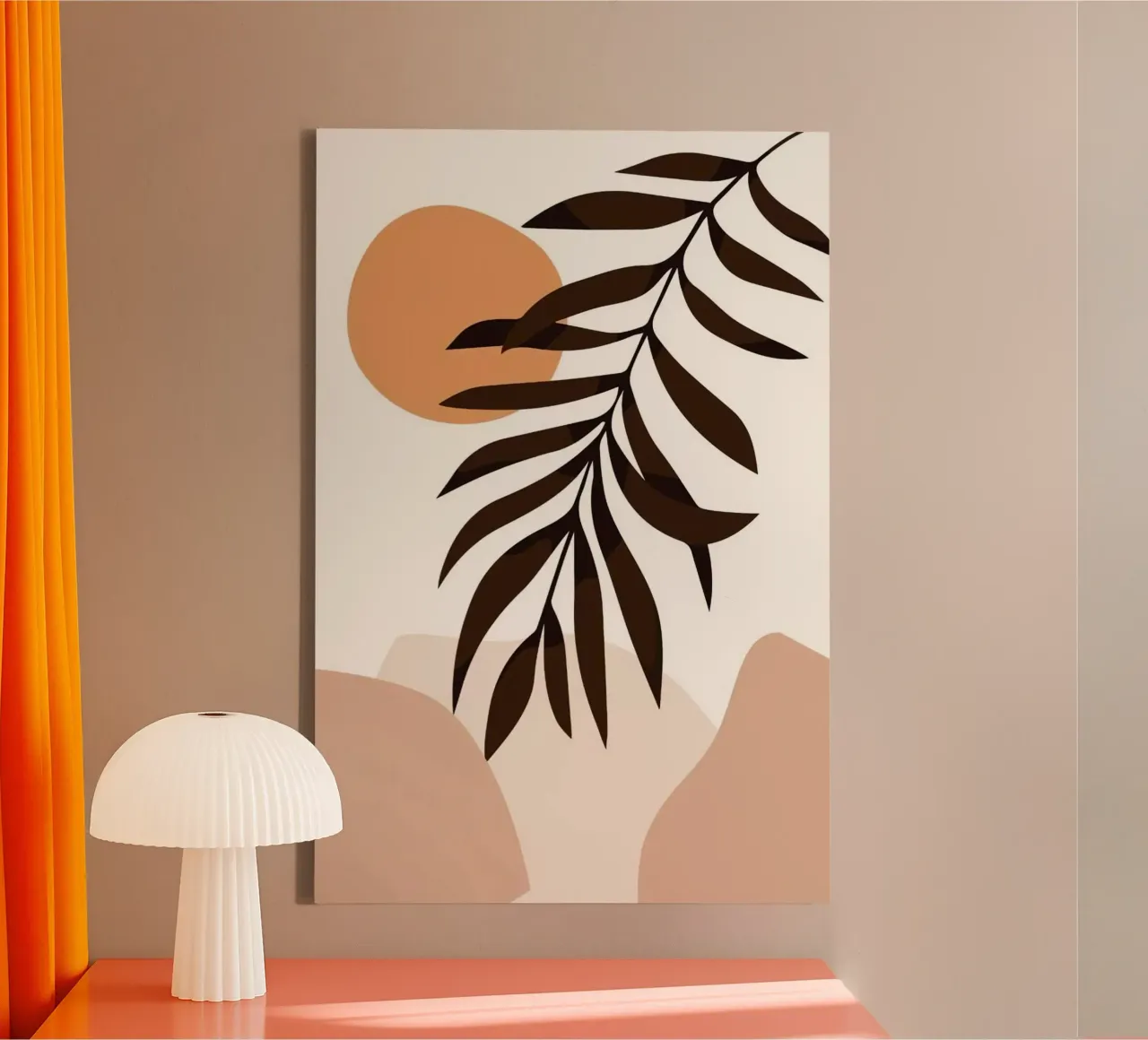 line shape branch curve tela con Cornice a cassetta da hamily