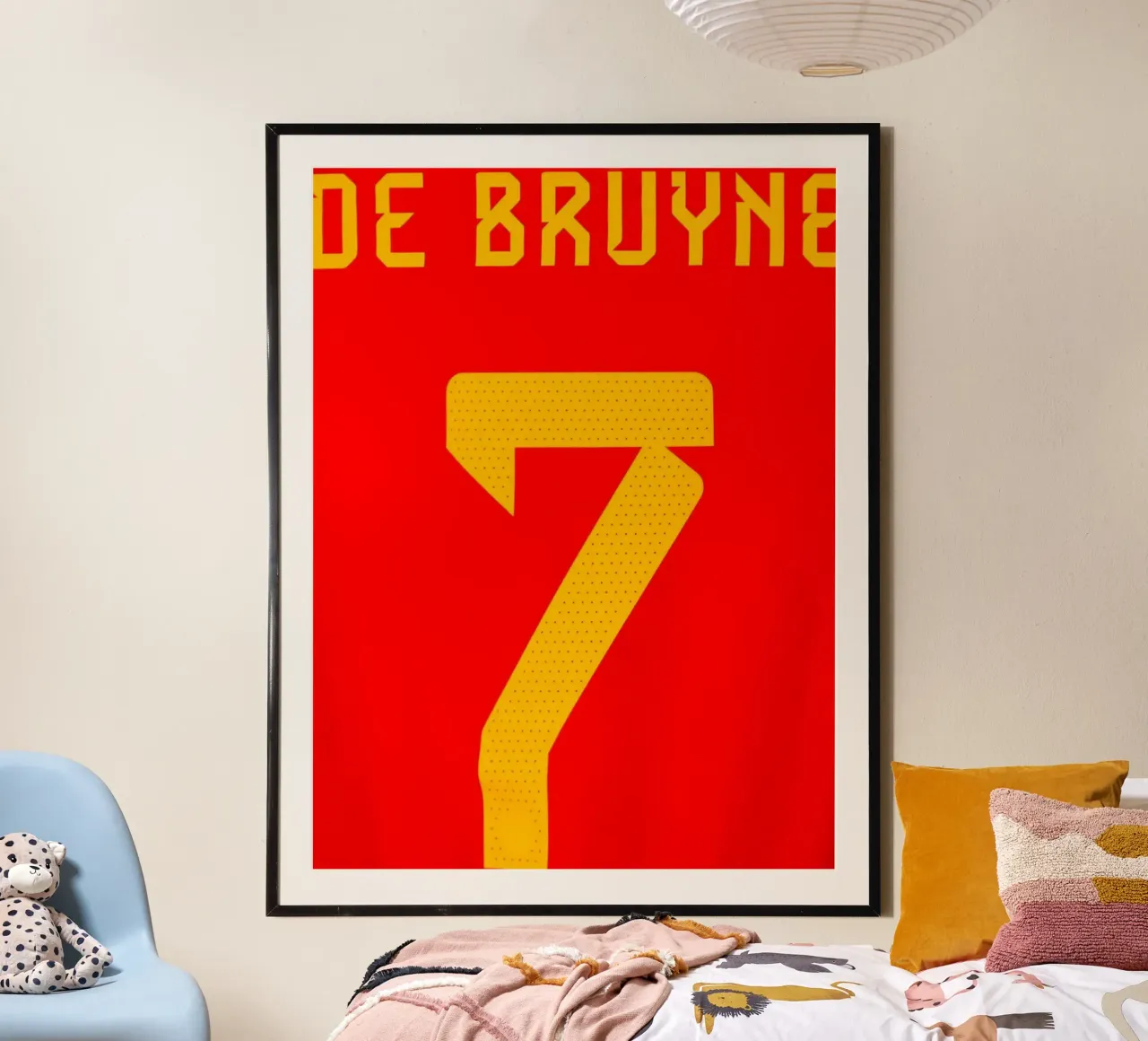 Maglia della Nazionale belga numero 7 De Bruyne poster da dark eagle