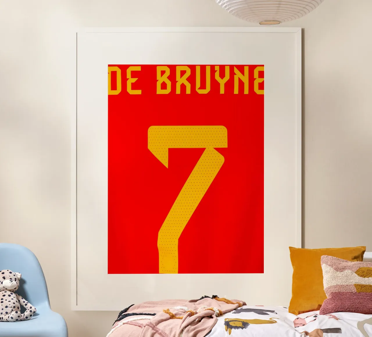 Maglia della Nazionale belga numero 7 De Bruyne poster da dark eagle