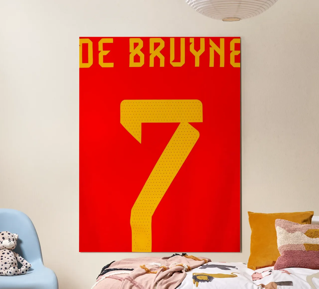 Maglia della Nazionale belga numero 7 De Bruyne poster da dark eagle