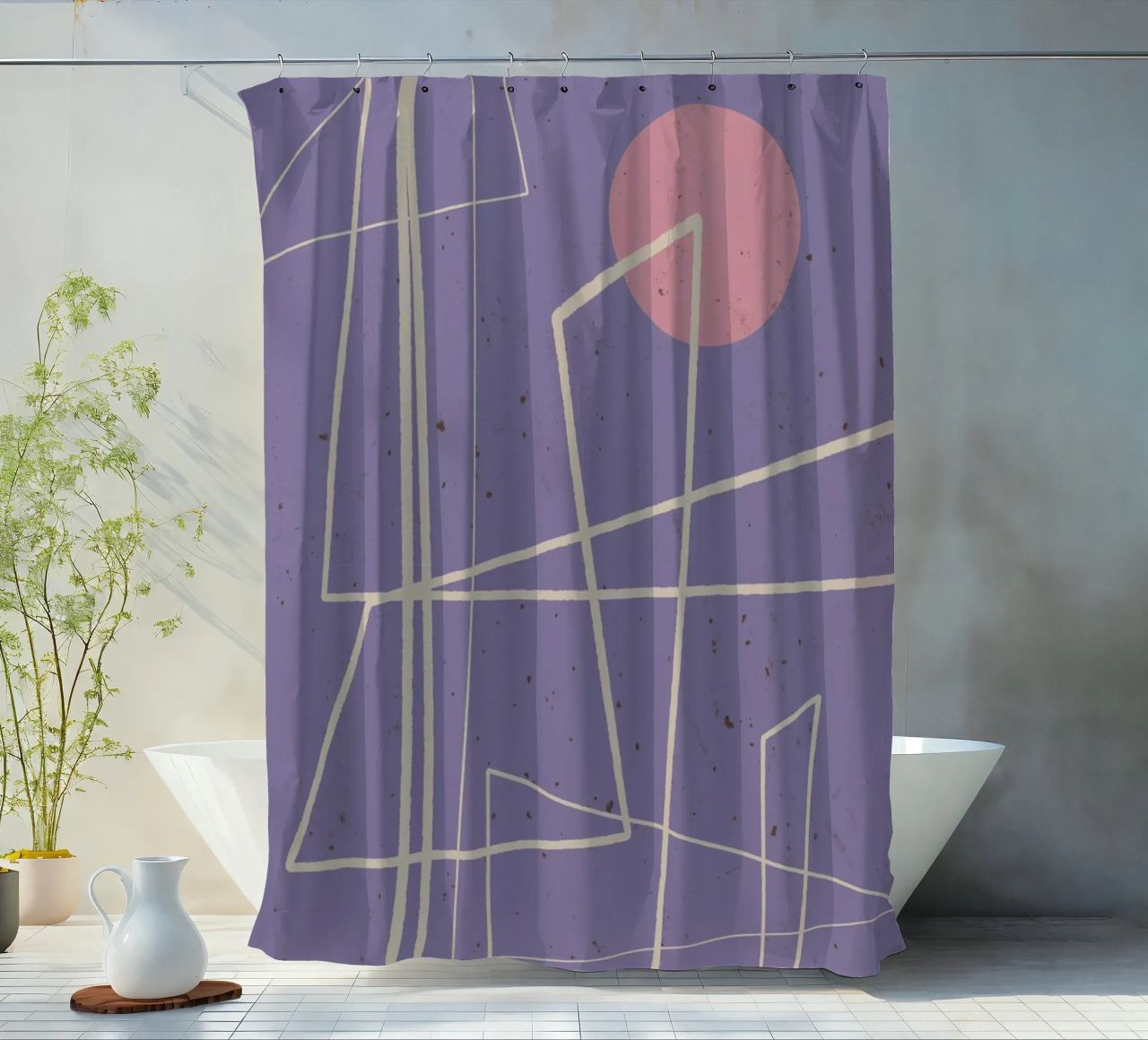 Angular Lines No 12 tenda da doccia da treechild