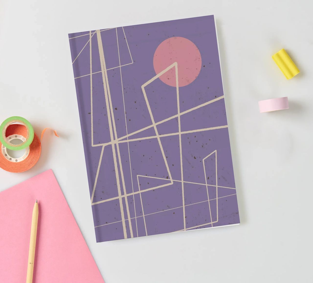 Angular Lines No 12 notebook by treechild