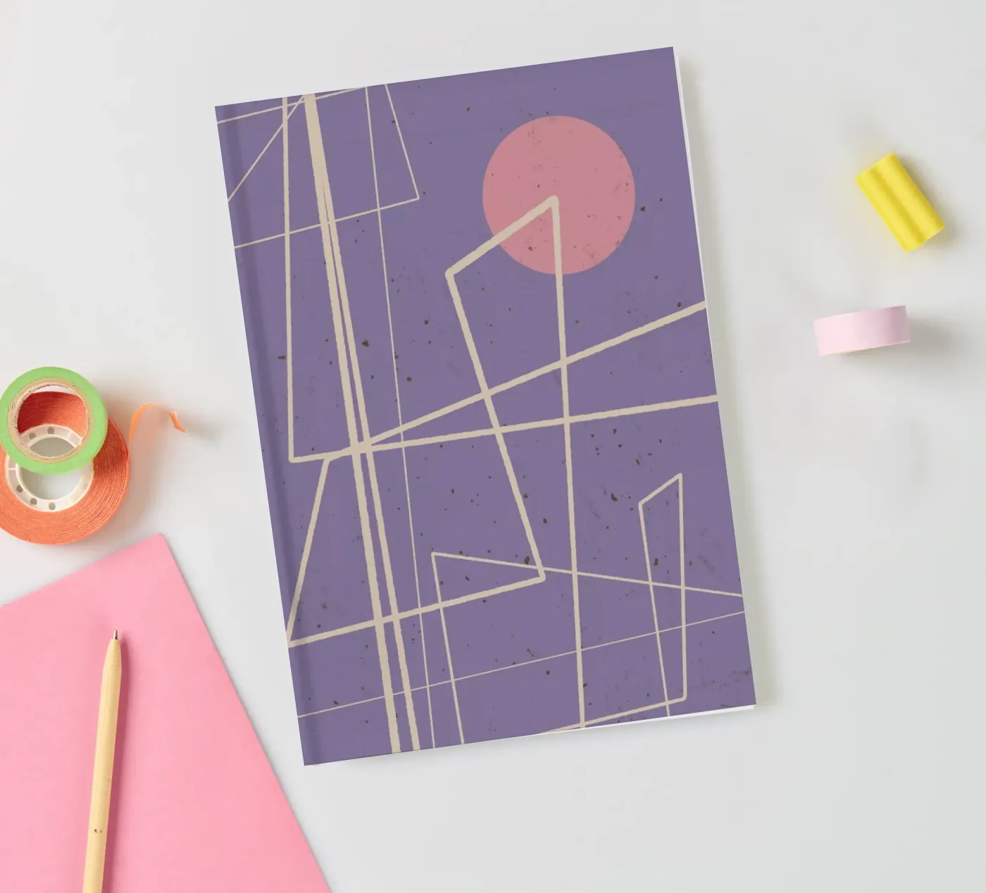 Angular Lines No 12 notebook by treechild