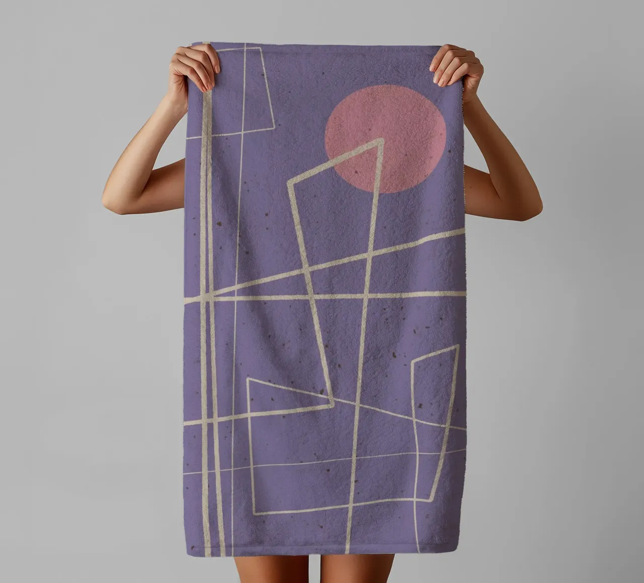 Angular Lines No 12 serviette de bain de treechild