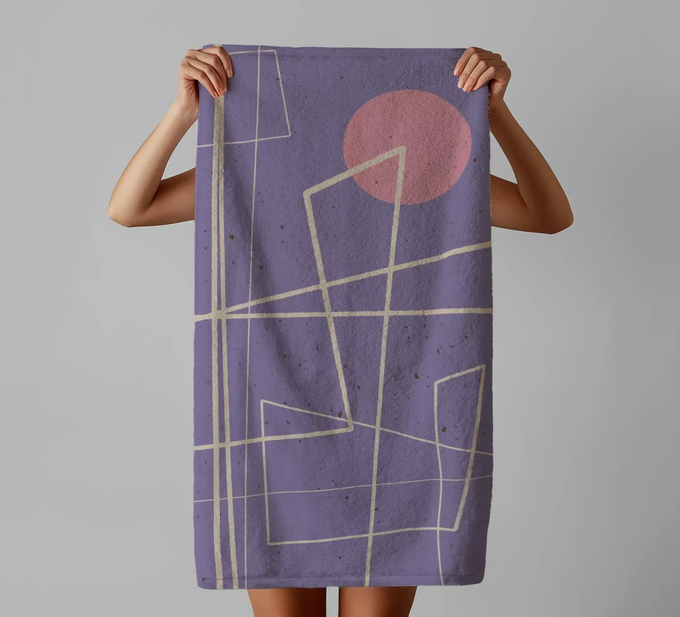 Angular Lines No 12 badhanddoek van treechild