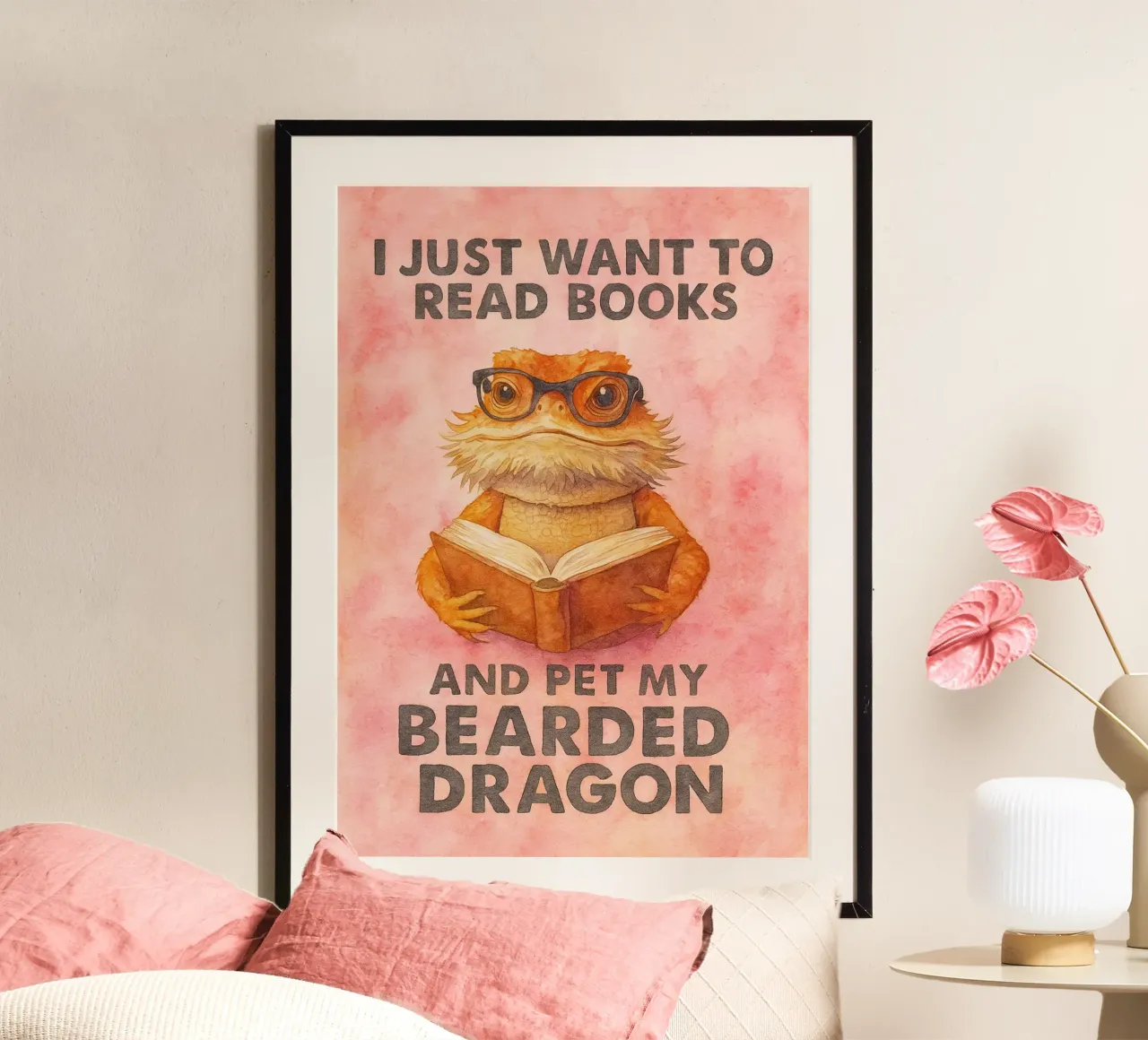 e accarezzare il mio drago barbuto poster da cepeducks