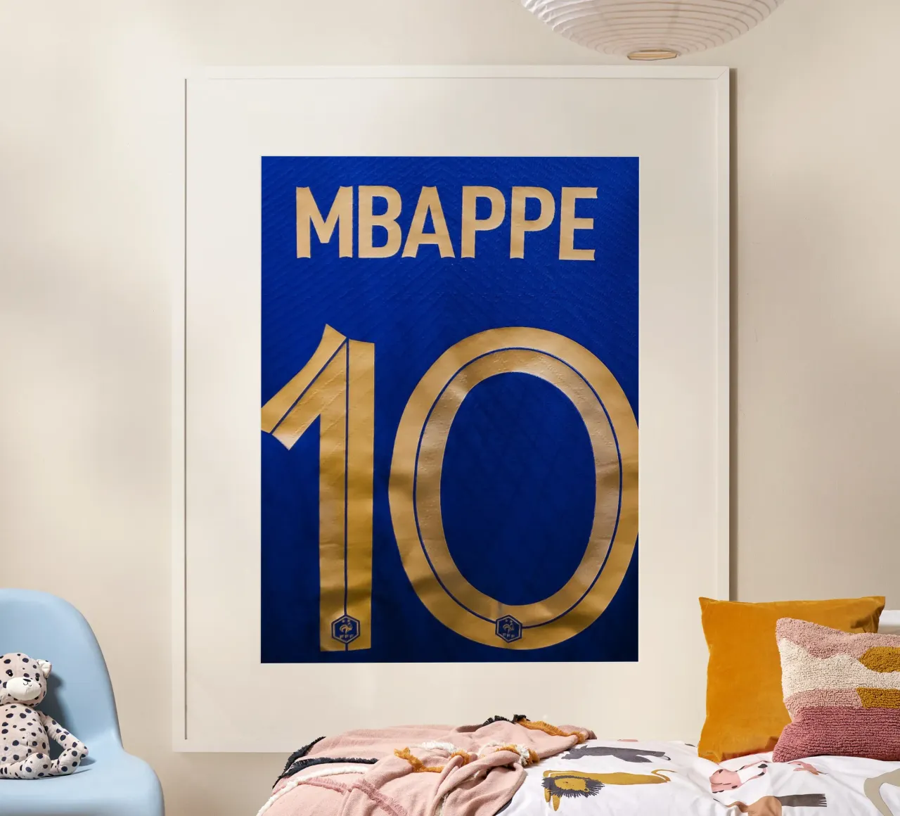 Maglia della Nazionale francese numero 10 Mbappé poster da dark eagle