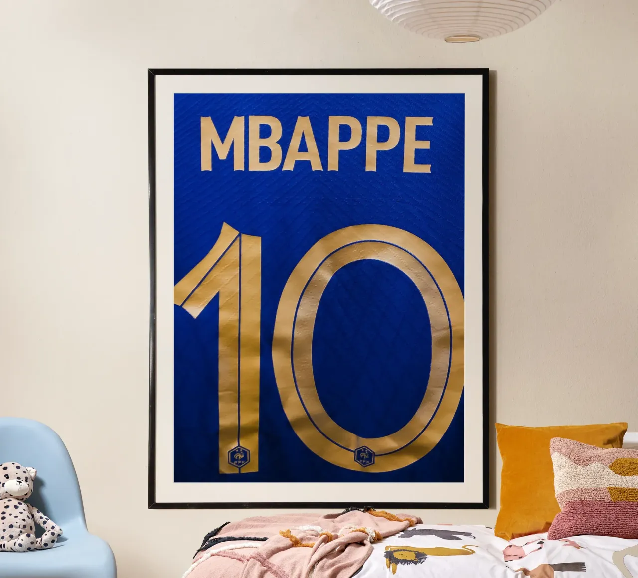 Maglia della Nazionale francese numero 10 Mbappé poster da dark eagle