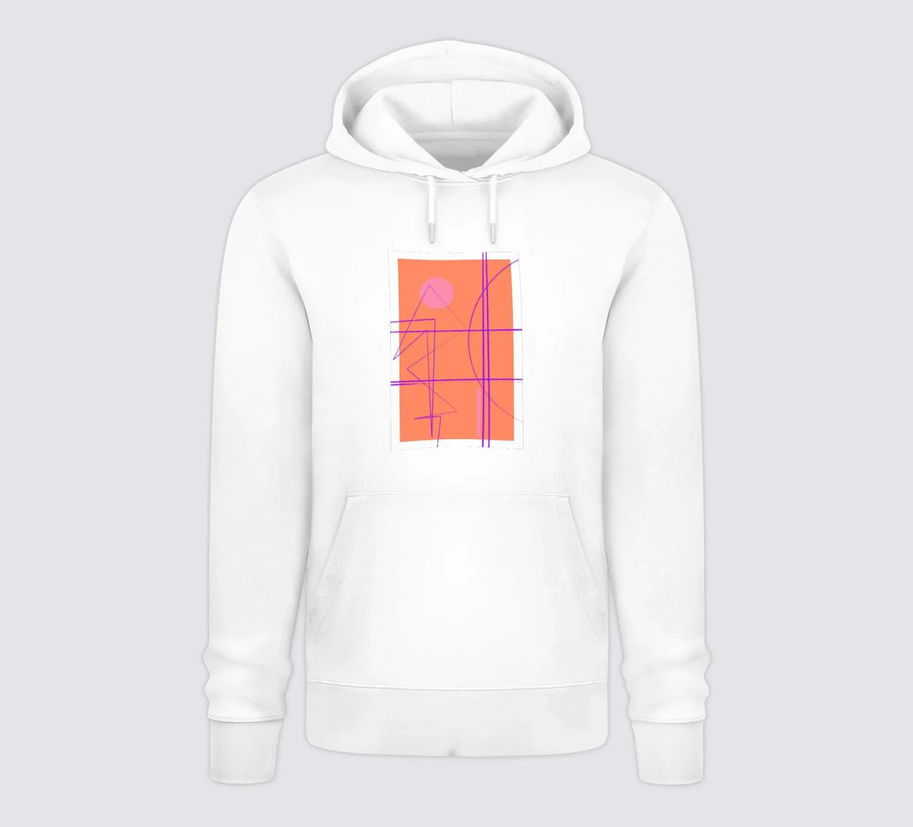 Angular Lines No 11 felpa con cappuccio da treechild