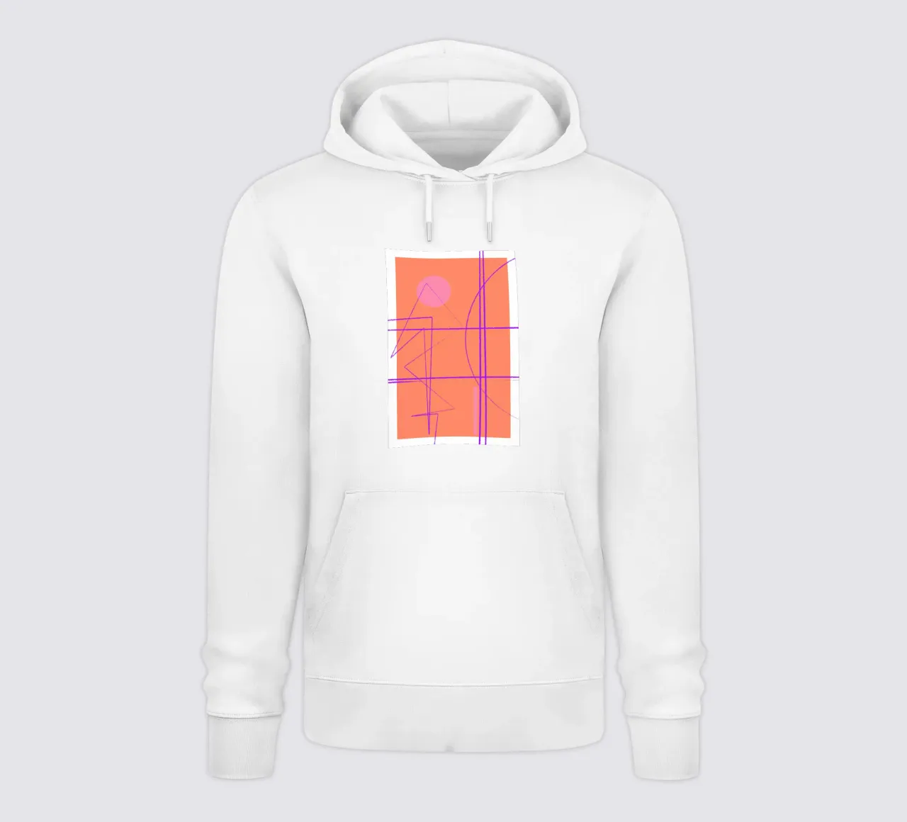 Angular Lines No 11 felpa con cappuccio da treechild