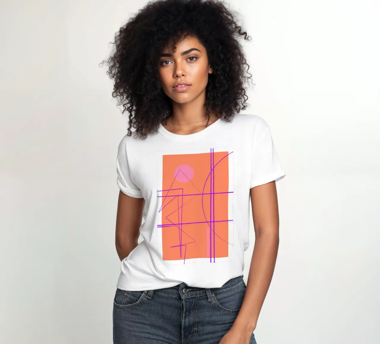 Angular Lines No 11 Frauen T-Shirt von treechild