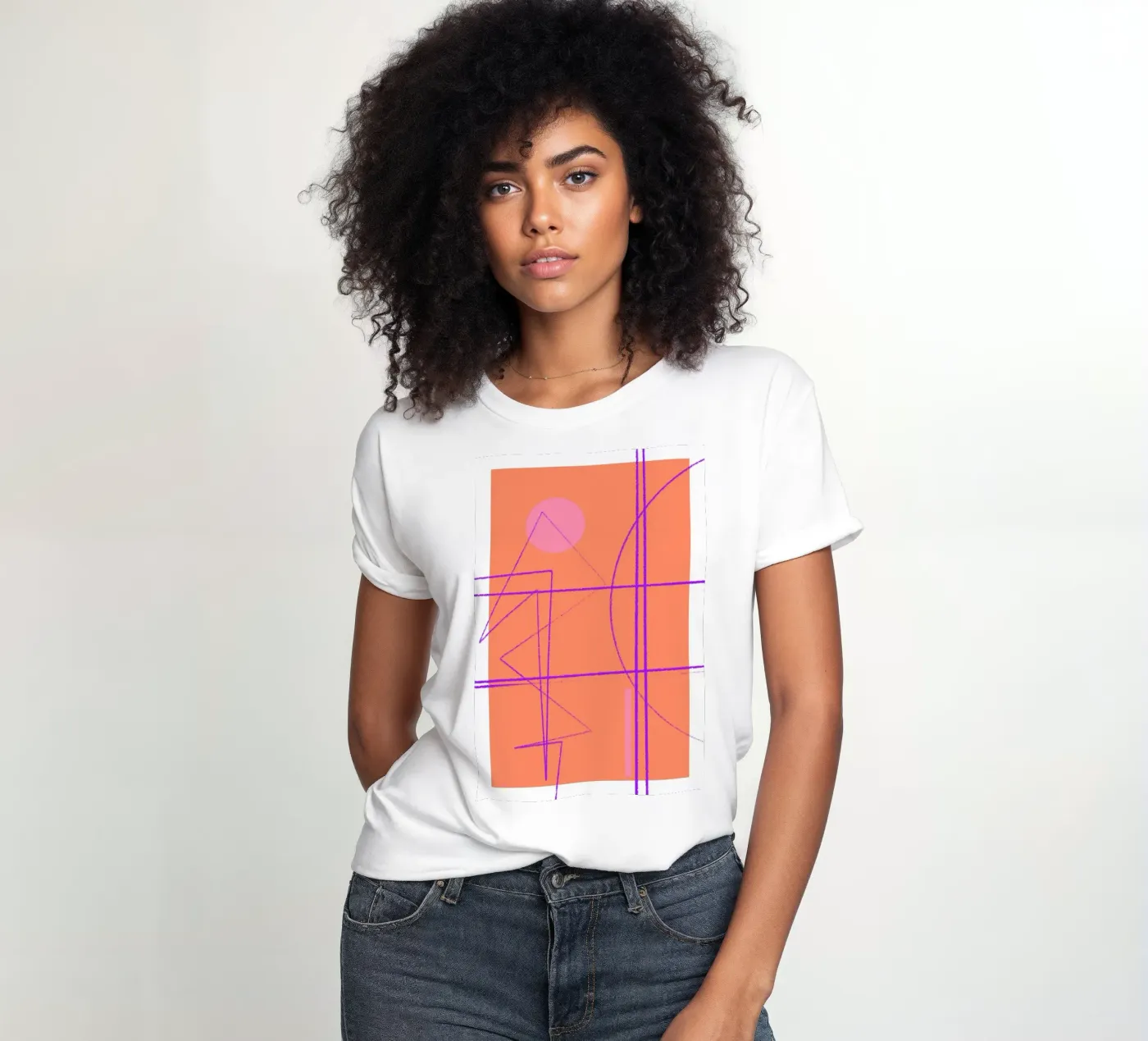Angular Lines No 11 t-shirt da donna da treechild