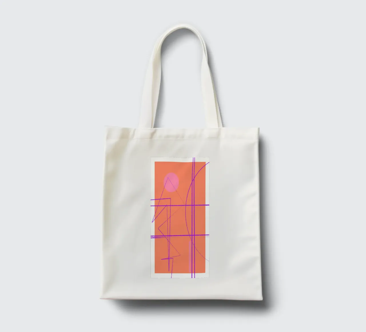 Angular Lines No 11 borsa in juta da treechild