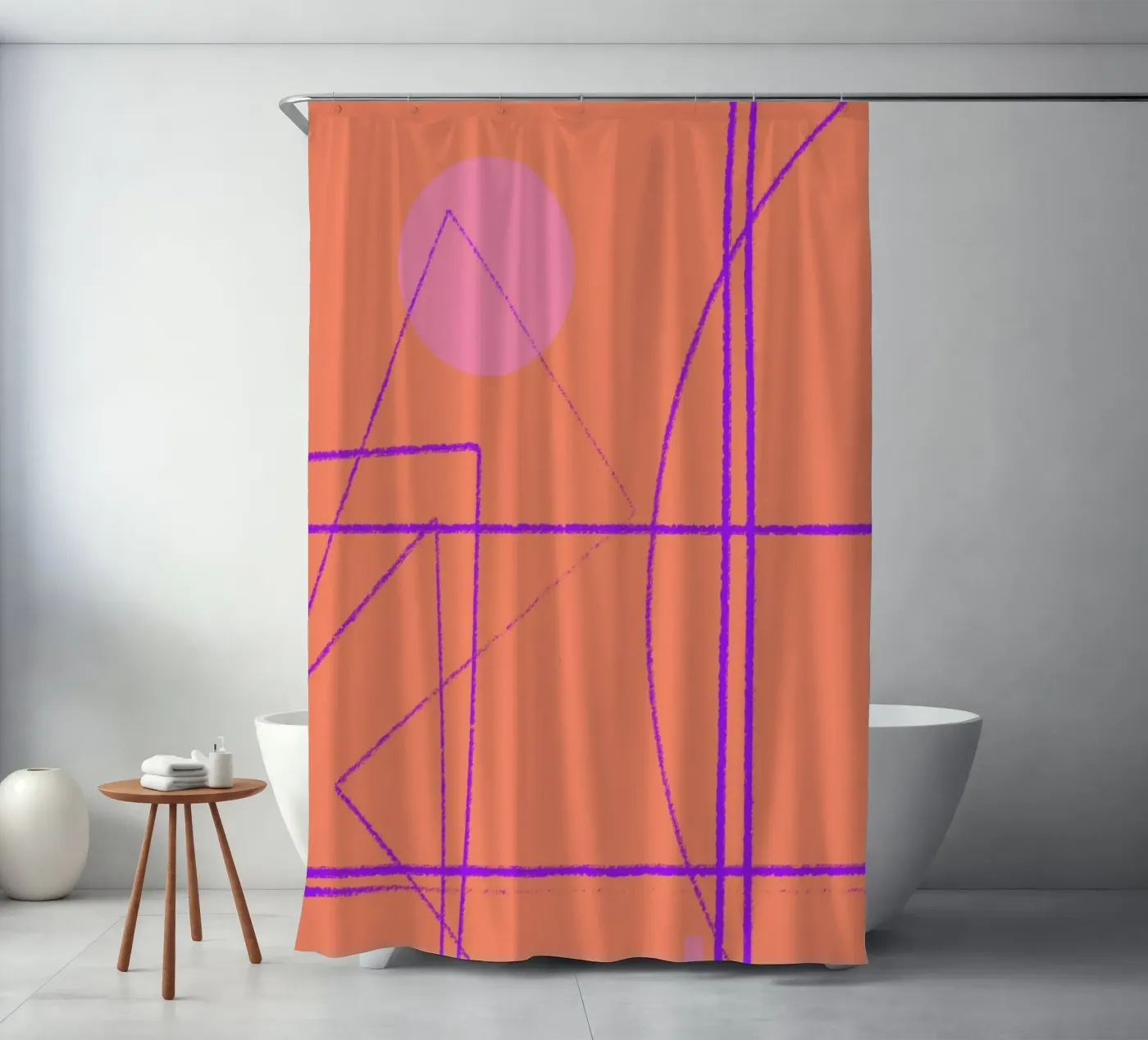 Angular Lines No 11 tenda da doccia da treechild