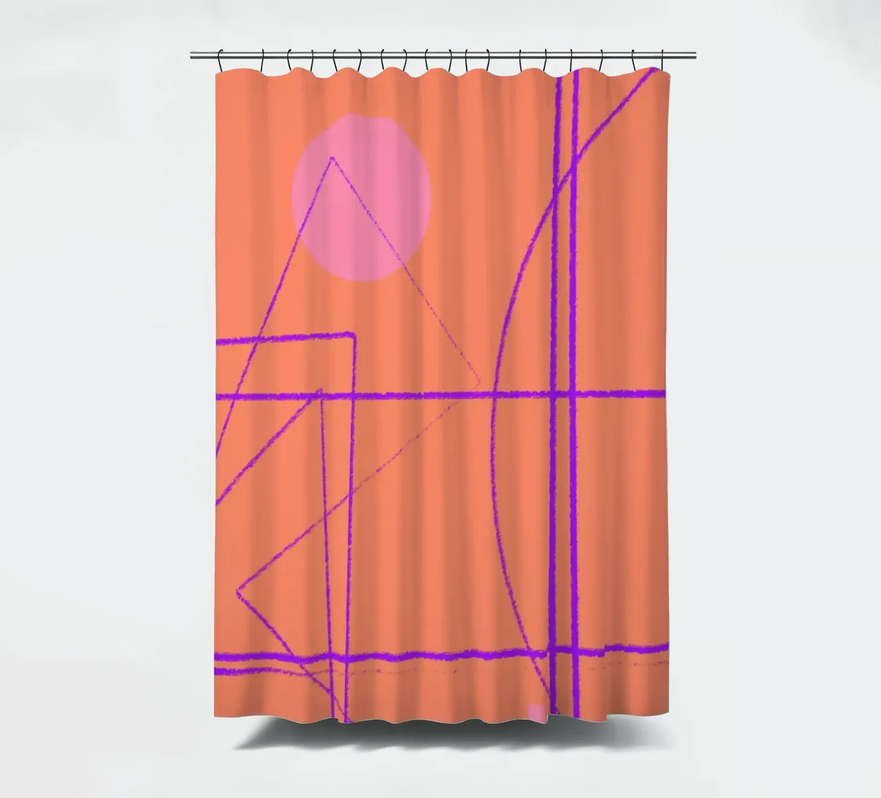 Angular Lines No 11 Duschvorhang von treechild