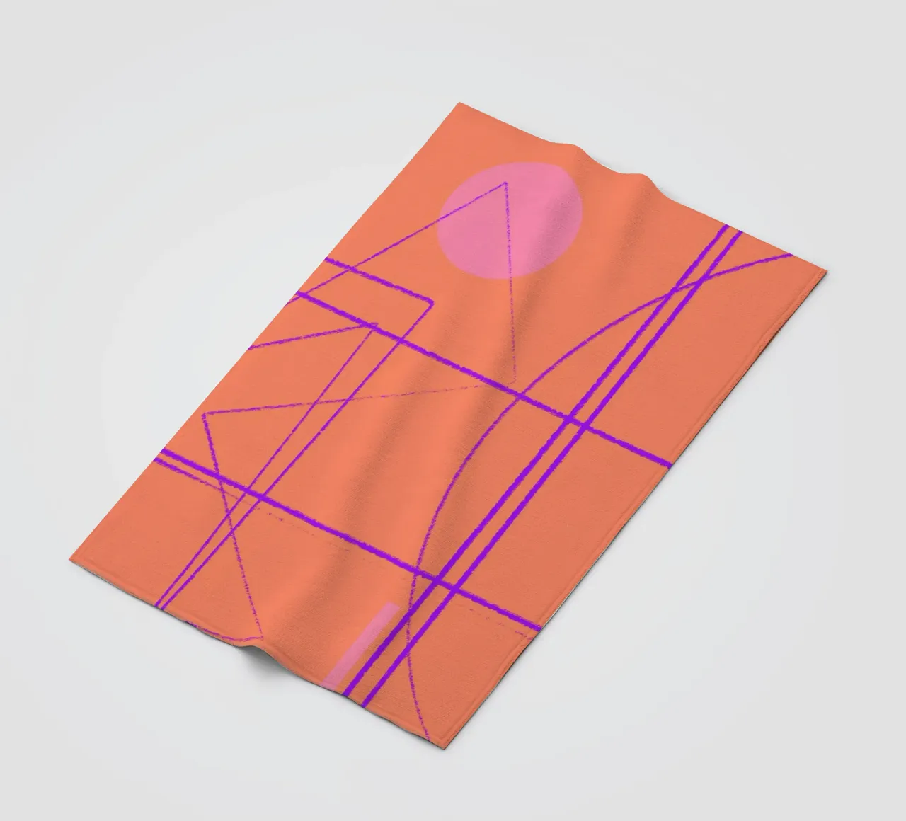 Angular Lines No 11 Fleecedecke von treechild