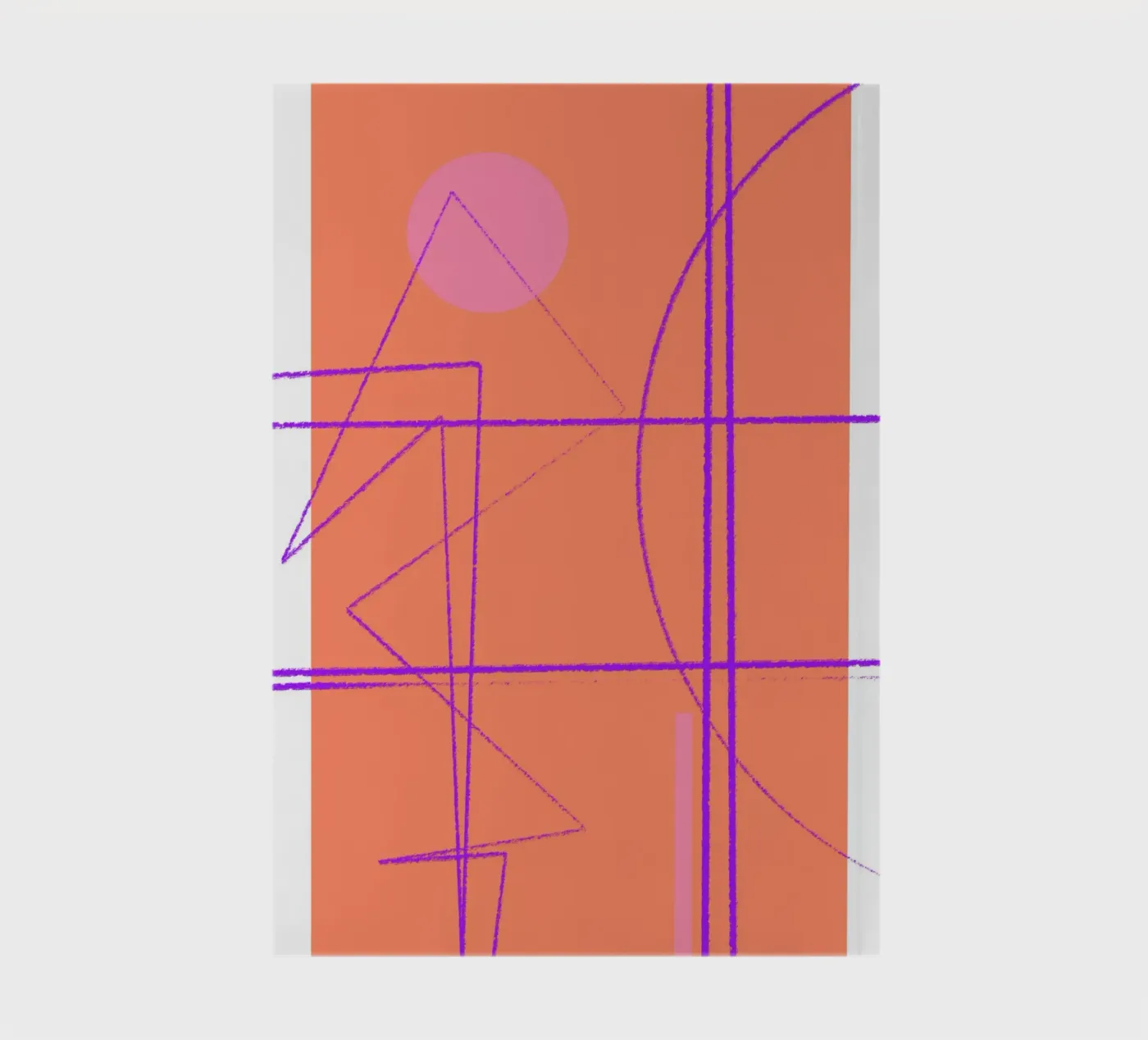 Angular Lines No 11 notebook by treechild