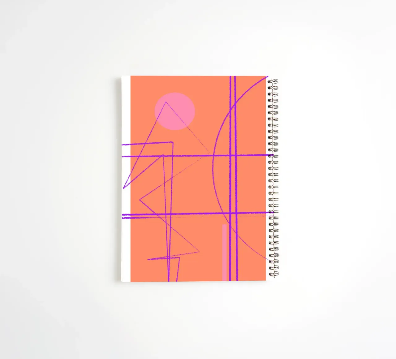 Angular Lines No 11 cuaderno de espiral de treechild