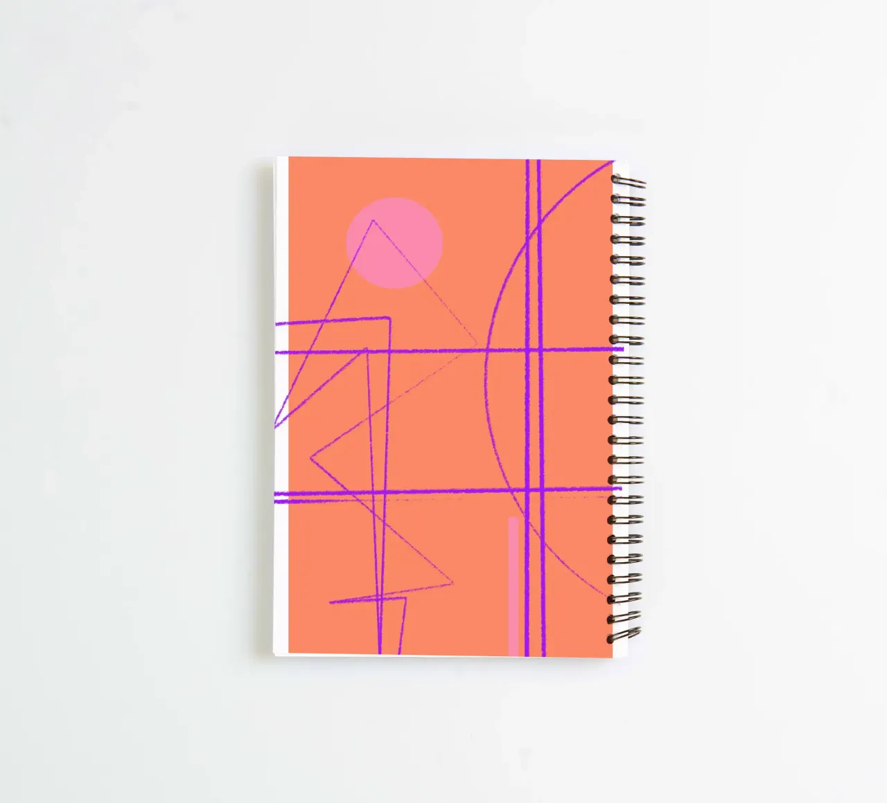 Angular Lines No 11 cuaderno de espiral de treechild